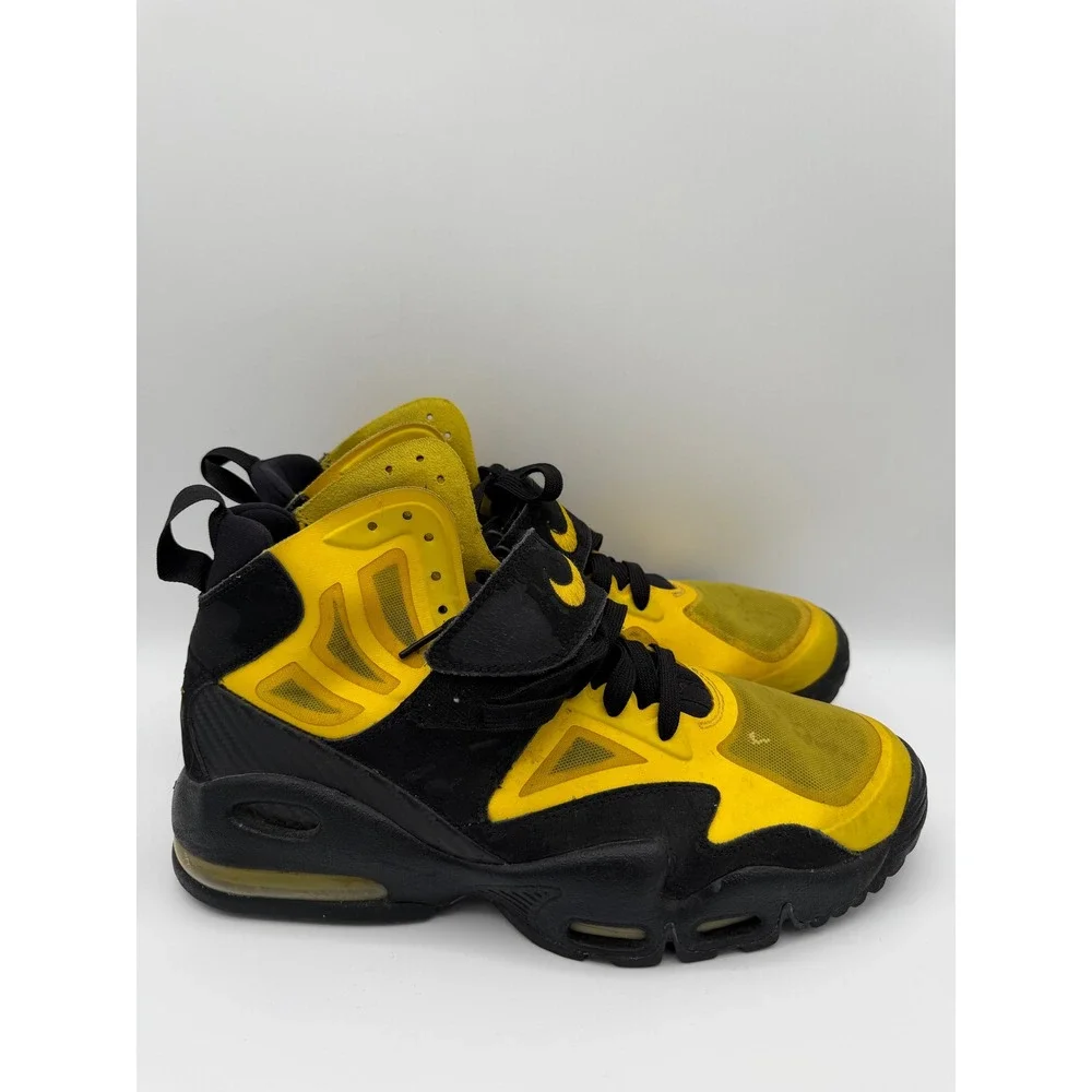 Nike‎ Air Diamond Turf II Black Varsity Maize Yellow 525224-700 Mens Size 11